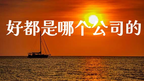 好都是哪个公司的_https://wap.sdyuehang.cn_债券资讯_第1张