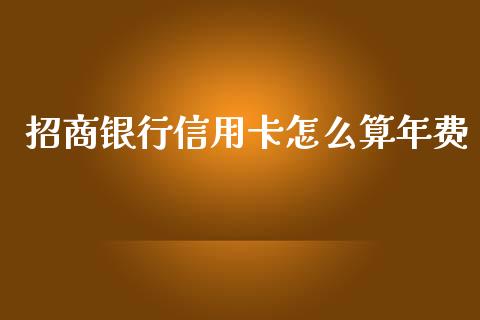 招商银行信用卡怎么算年费_https://wap.sdyuehang.cn_债券资讯_第1张
