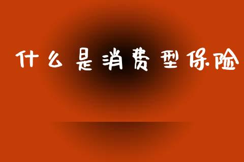 什么是消费型保险_https://wap.sdyuehang.cn_新股申购_第1张