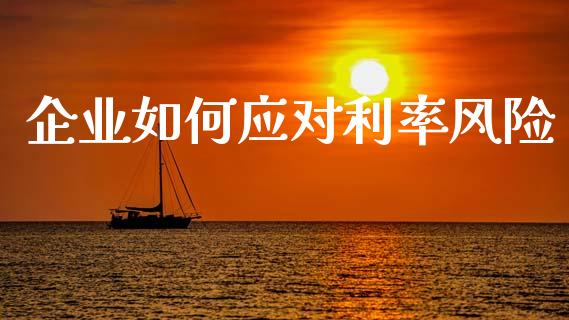 企业如何应对利率风险_https://wap.sdyuehang.cn_产经新闻_第1张
