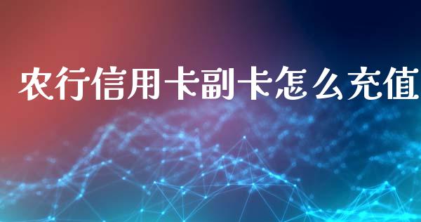 农行信用卡副卡怎么充值_https://wap.sdyuehang.cn_新股申购_第1张