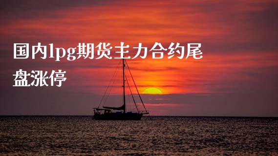 国内lpg期货主力合约尾盘涨停_https://wap.sdyuehang.cn_产经新闻_第1张