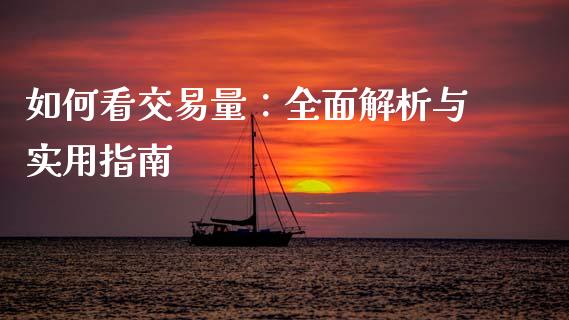 如何看交易量：全面解析与实用指南_https://wap.sdyuehang.cn_产经新闻_第1张