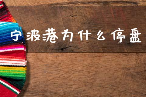 宁波港为什么停盘_https://wap.sdyuehang.cn_债券资讯_第1张