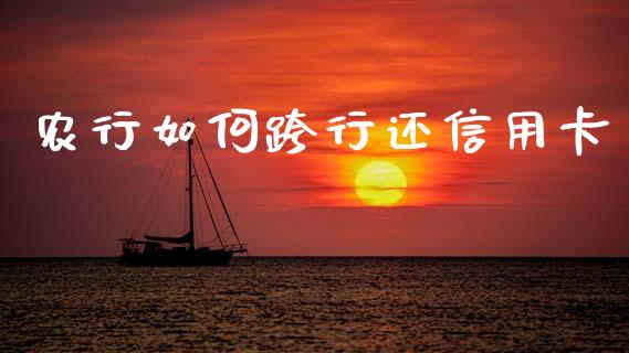 农行如何跨行还信用卡_https://wap.sdyuehang.cn_新股申购_第1张