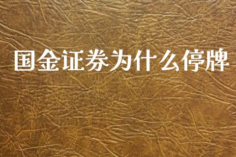 国金证券为什么停牌_https://wap.sdyuehang.cn_产经新闻_第1张