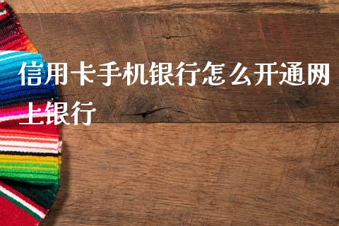 信用卡手机银行怎么开通网上银行_https://wap.sdyuehang.cn_新股申购_第1张