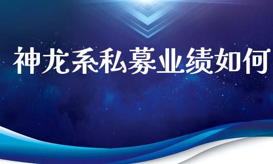神龙系私募业绩如何_https://wap.sdyuehang.cn_美股行情_第1张