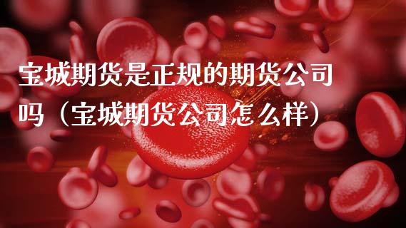 宝城期货是正规的期货公司吗（宝城期货公司怎么样）_https://wap.sdyuehang.cn_产经新闻_第1张