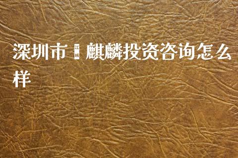 深圳市鑫麒麟投资咨询怎么样_https://wap.sdyuehang.cn_债券资讯_第1张