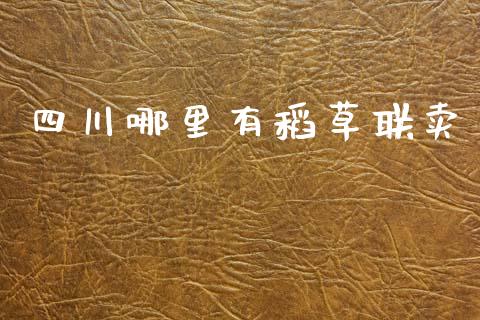 四川哪里有稻草联卖_https://wap.sdyuehang.cn_债券资讯_第1张
