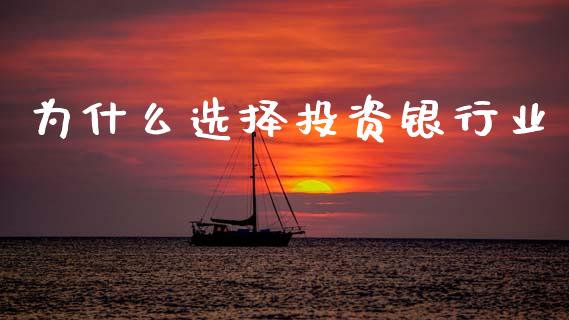 为什么选择投资银行业_https://wap.sdyuehang.cn_新股申购_第1张