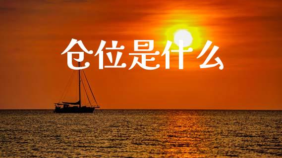 仓位是什么_https://wap.sdyuehang.cn_新股申购_第1张