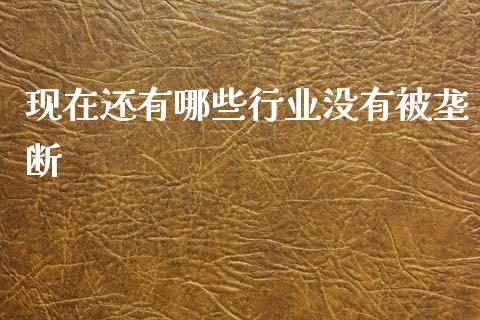 现在还有哪些行业没有被垄断_https://wap.sdyuehang.cn_美股行情_第1张