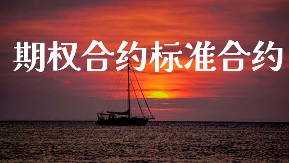 期权合约标准合约_https://wap.sdyuehang.cn_产经新闻_第1张