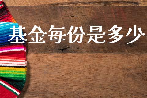 基金每份是多少_https://wap.sdyuehang.cn_美股行情_第1张