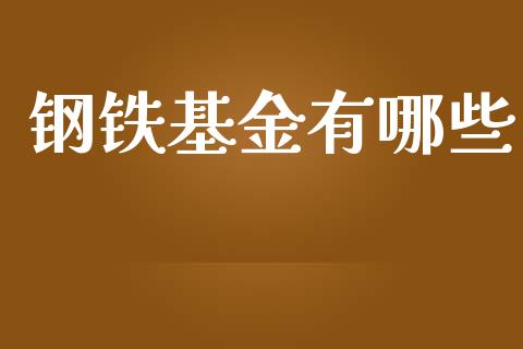 钢铁基金有哪些_https://wap.sdyuehang.cn_债券资讯_第1张