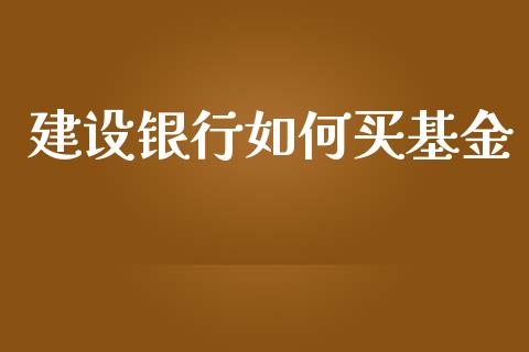 建设银行如何买基金_https://wap.sdyuehang.cn_债券资讯_第1张
