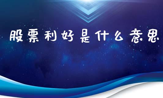 股票利好是什么意思_https://wap.sdyuehang.cn_新股申购_第1张