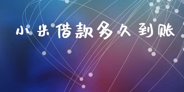 小米借款多久到账_https://wap.sdyuehang.cn_债券资讯_第1张