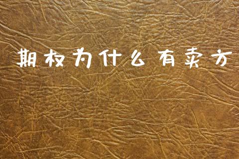 期权为什么有卖方_https://wap.sdyuehang.cn_新股申购_第1张