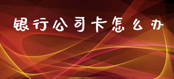 银行公司卡怎么办_https://wap.sdyuehang.cn_债券资讯_第1张
