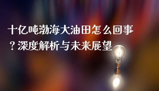 十亿吨渤海大油田怎么回事？深度解析与未来展望_https://wap.sdyuehang.cn_美股行情_第1张