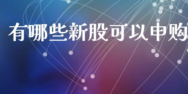 有哪些新股可以申购_https://wap.sdyuehang.cn_美股行情_第1张