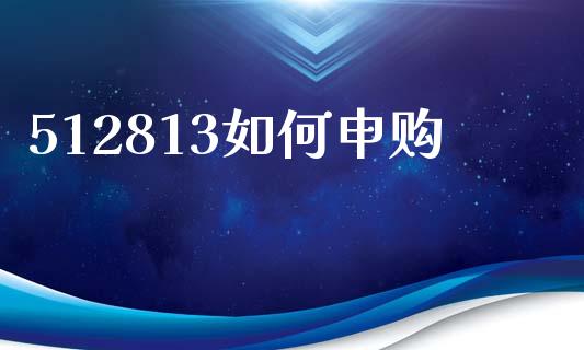 512813如何申购_https://wap.sdyuehang.cn_债券资讯_第1张