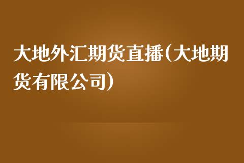 大地外汇期货直播(大地期货有限公司)_https://wap.sdyuehang.cn_美股行情_第1张