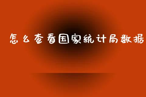 怎么查看国家统计局数据_https://wap.sdyuehang.cn_债券资讯_第1张