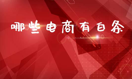 哪些电商有白条_https://wap.sdyuehang.cn_新股申购_第1张