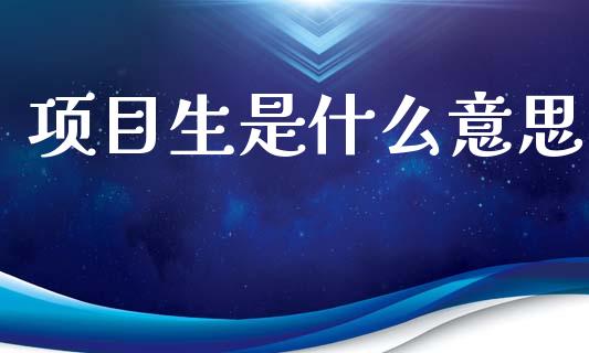 项目生是什么意思_https://wap.sdyuehang.cn_美股行情_第1张