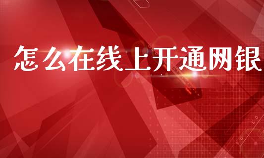 怎么在线上开通网银_https://wap.sdyuehang.cn_美股行情_第1张