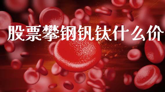 股票攀钢钒钛什么价_https://wap.sdyuehang.cn_产经新闻_第1张