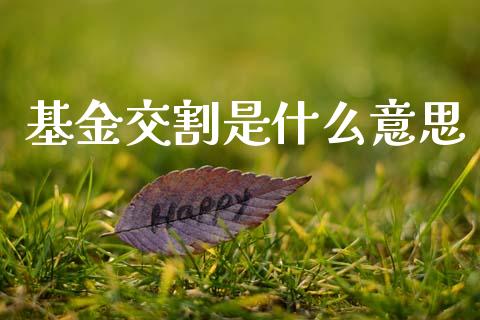 基金交割是什么意思_https://wap.sdyuehang.cn_产经新闻_第1张