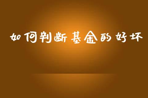 如何判断基金的好坏_https://wap.sdyuehang.cn_新股申购_第1张