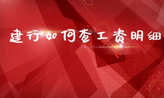 建行如何查工资明细_https://wap.sdyuehang.cn_债券资讯_第1张