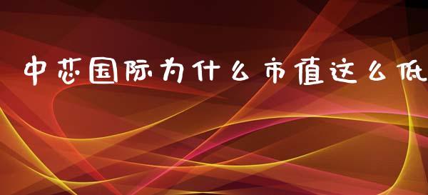 中芯国际为什么市值这么低_https://wap.sdyuehang.cn_产经新闻_第1张