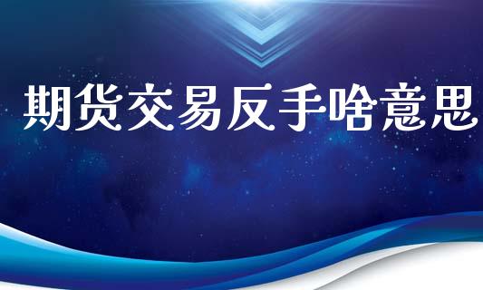 期货交易反手啥意思_https://wap.sdyuehang.cn_新股申购_第1张