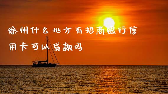 徐州什么地方有招商银行信用卡可以贷款吗_https://wap.sdyuehang.cn_产经新闻_第1张