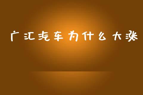 广汇汽车为什么大涨_https://wap.sdyuehang.cn_美股行情_第1张