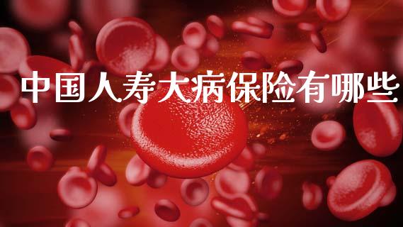 中国人寿大病保险有哪些_https://wap.sdyuehang.cn_产经新闻_第1张