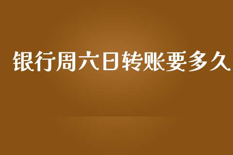 银行周六日转账要多久_https://wap.sdyuehang.cn_新股申购_第1张