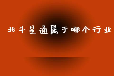 北斗星通属于哪个行业_https://wap.sdyuehang.cn_新股申购_第1张