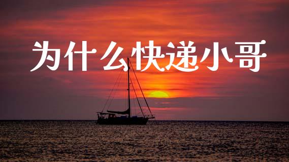 为什么快递小哥_https://wap.sdyuehang.cn_债券资讯_第1张