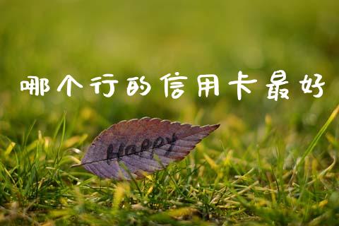 哪个行的信用卡最好_https://wap.sdyuehang.cn_新股申购_第1张