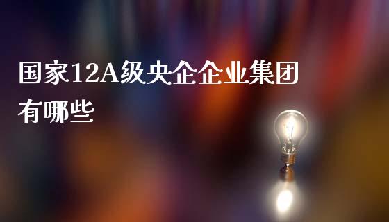 国家12A级央企企业集团有哪些_https://wap.sdyuehang.cn_产经新闻_第1张