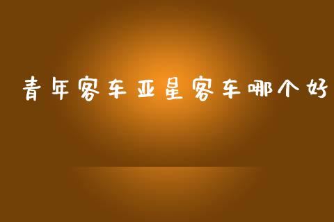 青年客车亚星客车哪个好_https://wap.sdyuehang.cn_美股行情_第1张