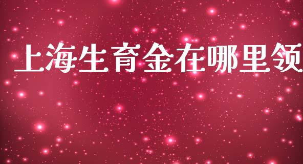 上海生育金在哪里领_https://wap.sdyuehang.cn_债券资讯_第1张